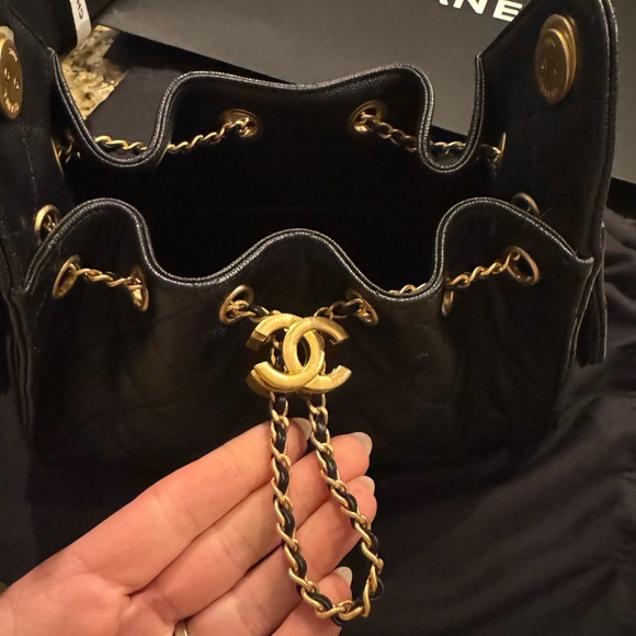 Brand new Chanel 25 Black Mini Bag Hard to find! - Picture 12 of 16